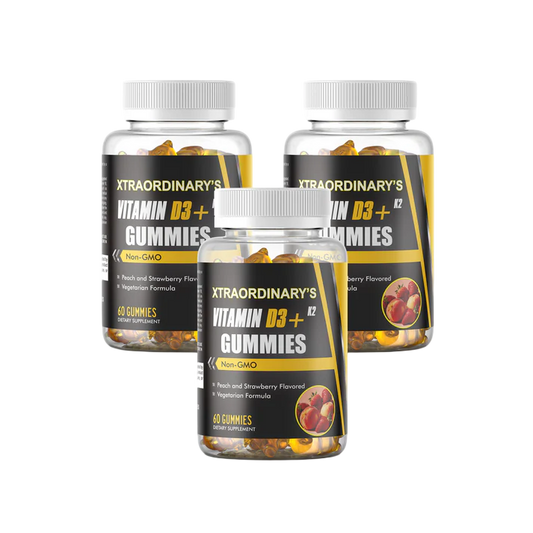 Vitamin D3 + K2 Gummies – Bone & Immune Support (3 Pack)