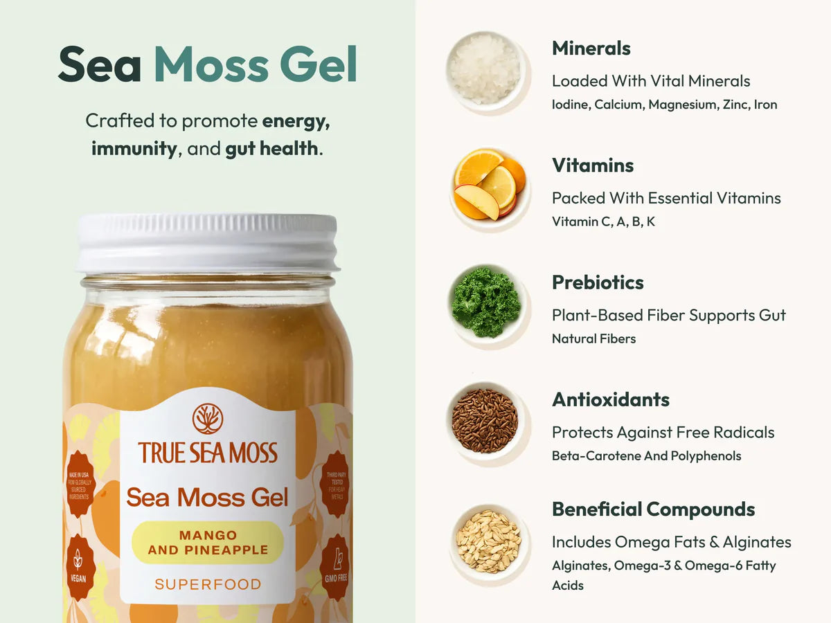 Mango & pineapple, Sea Moss Gel