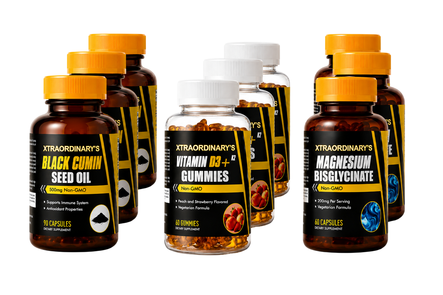 Complete Wellness Bundle – 3 Pack (9 Bottles)