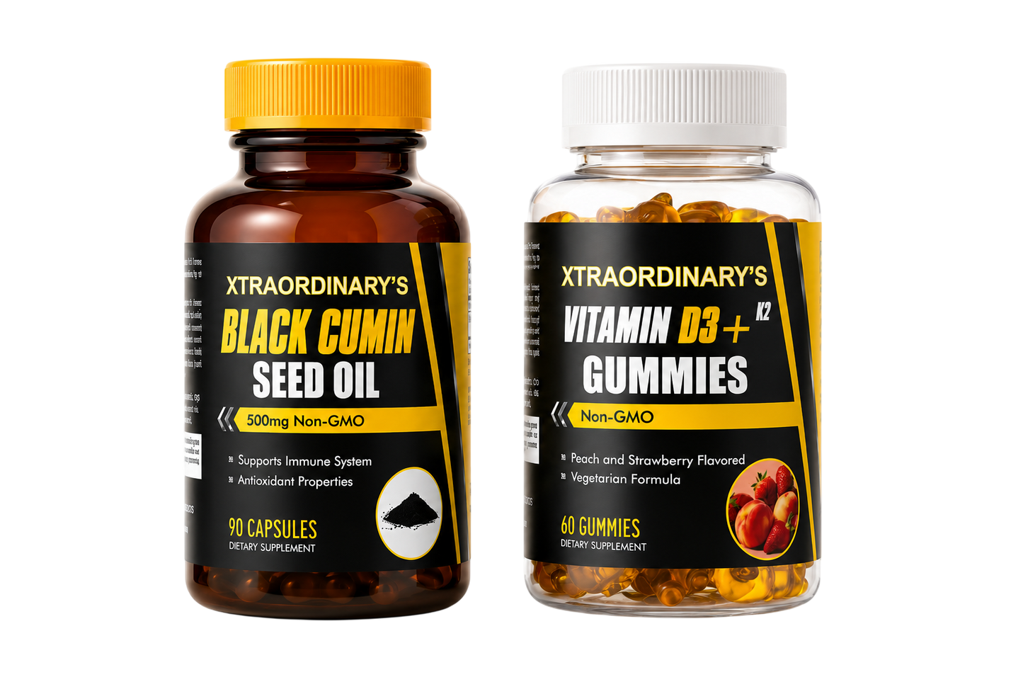 Black Cumin Seed Oil + Vitamin D3+K2 Bundle