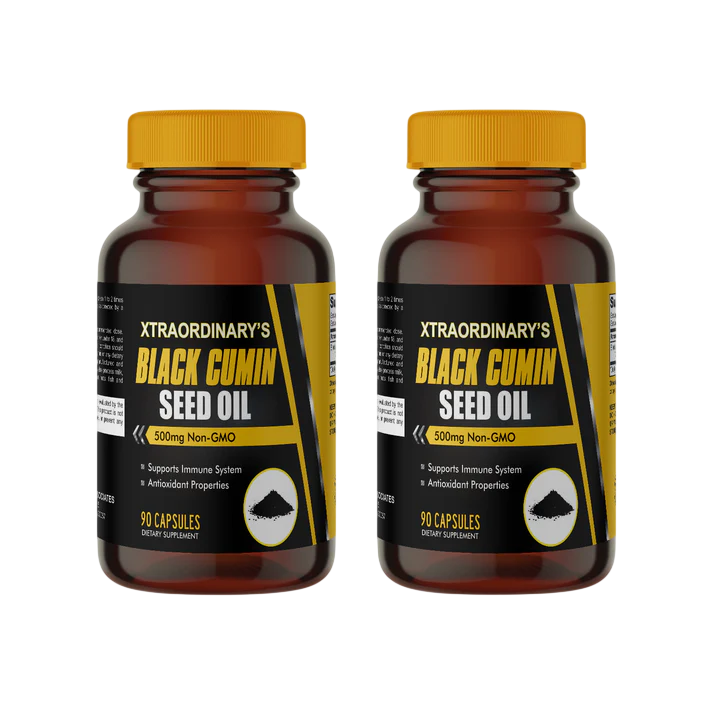 Black Cumin Seed Oil Capsules – Daily Wellness Support (2 Pack)