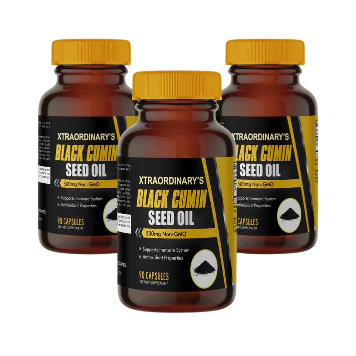Black Cumin Seed Oil Capsules – Daily Wellness Support (3 Pack)